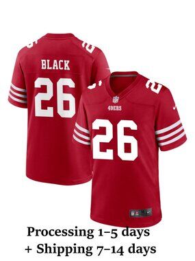 Mens Youths Select Kaelon Black Red Stitched Jersey Vapor